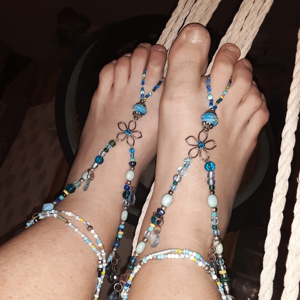 Handmade barefoot sandals NOT FOR SALE